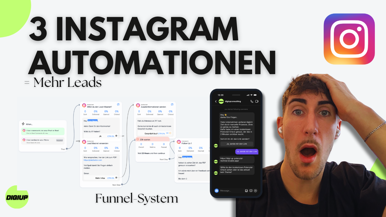 Instagram Wachstum 2026: 3 ManyChat-Automatisierungen für Leads Instagram Wachstum 2026: 3 ManyChat-Automatisierungen für Leads