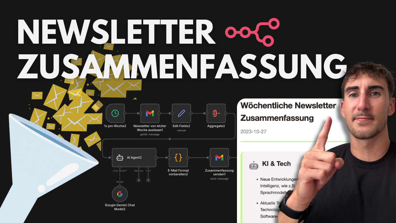 KI Wochenrückblick Newsletter: nie wieder Mails lesen KI Wochenrückblick Newsletter: nie wieder Mails lesen